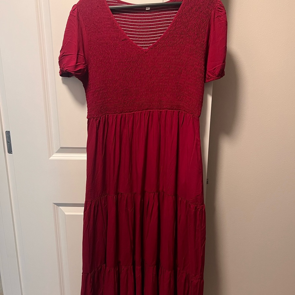 Elegant Red Women's Dress